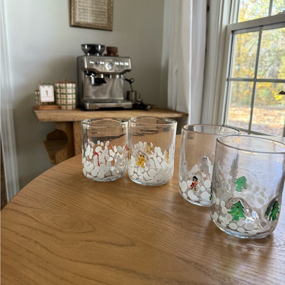 Festive Holiday Glasses Set Anthropologie